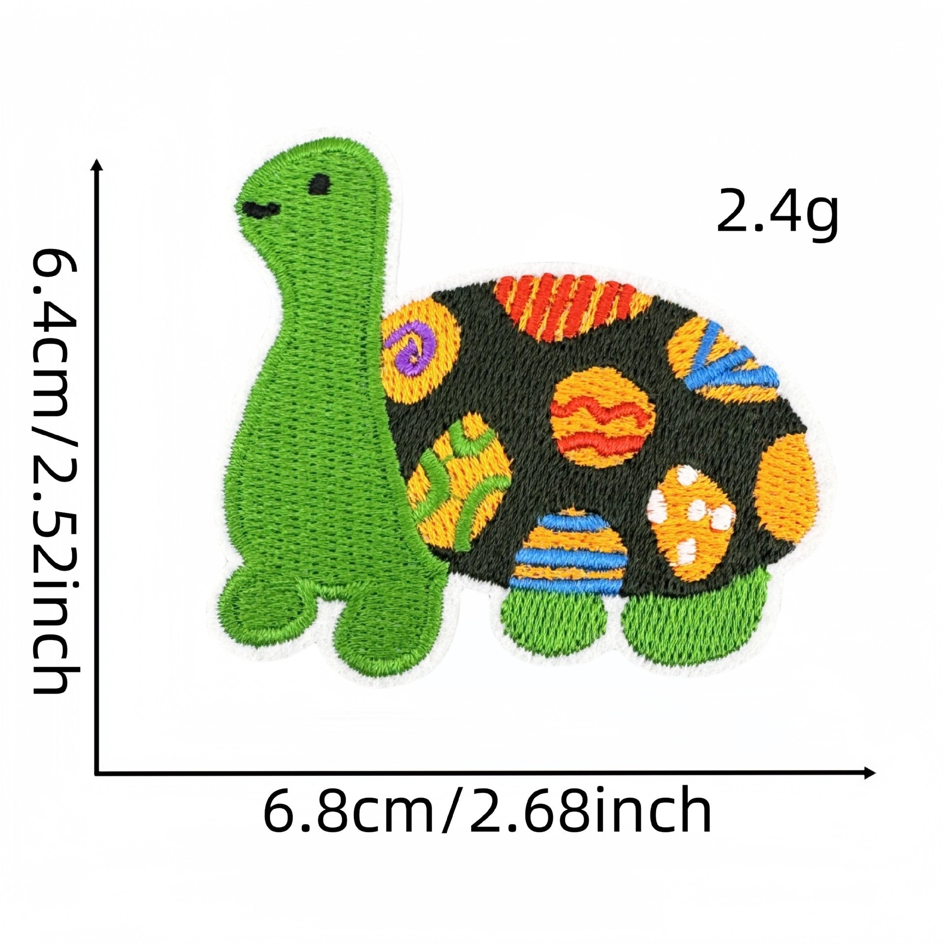Wholesale Cute animal embroidery patch frog turtle iron-on patch